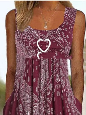 Women's Heart-shaped Casual Summer Dress
