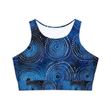 Fully Lined, Padded Sports Bra (AOP)