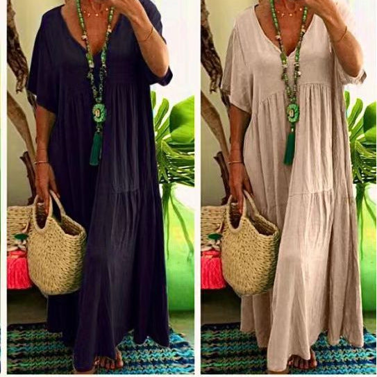 Classic Plus Size Large Swing Dress