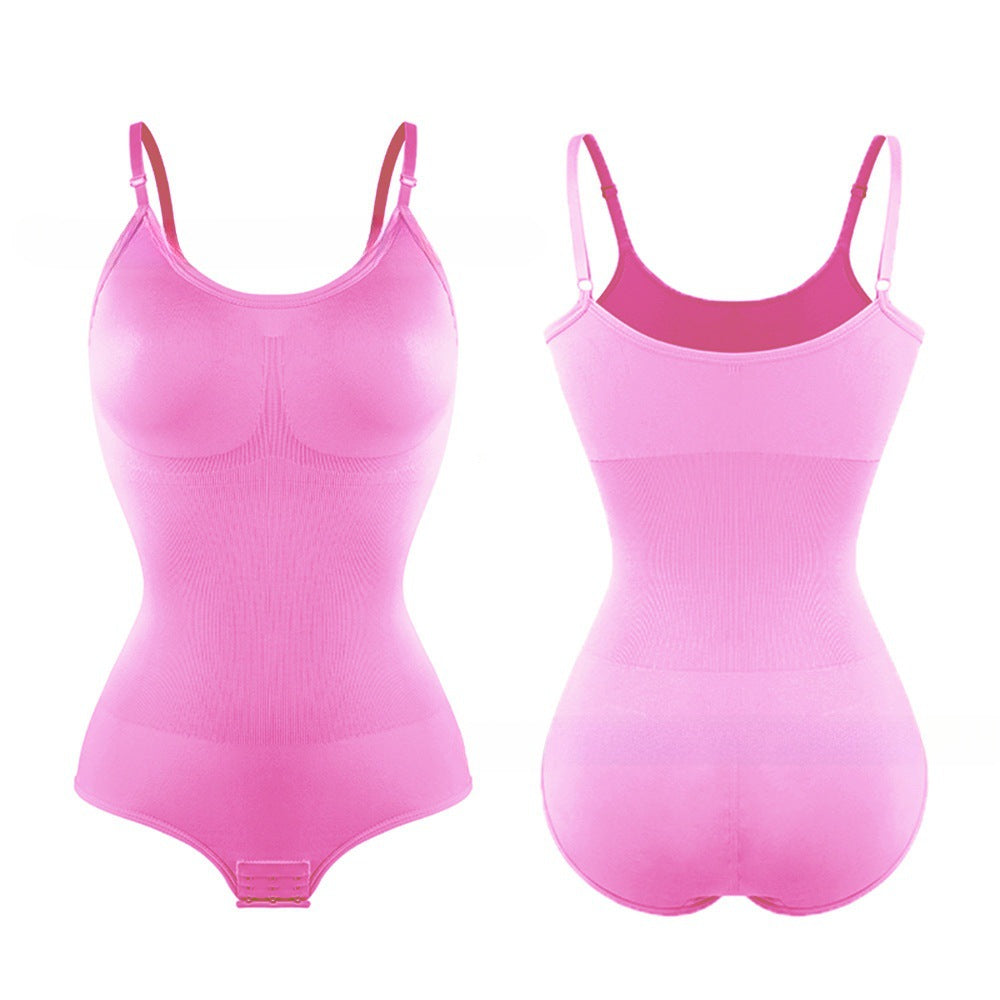One-piece Body Forming And Lifting Spaghetti Strap