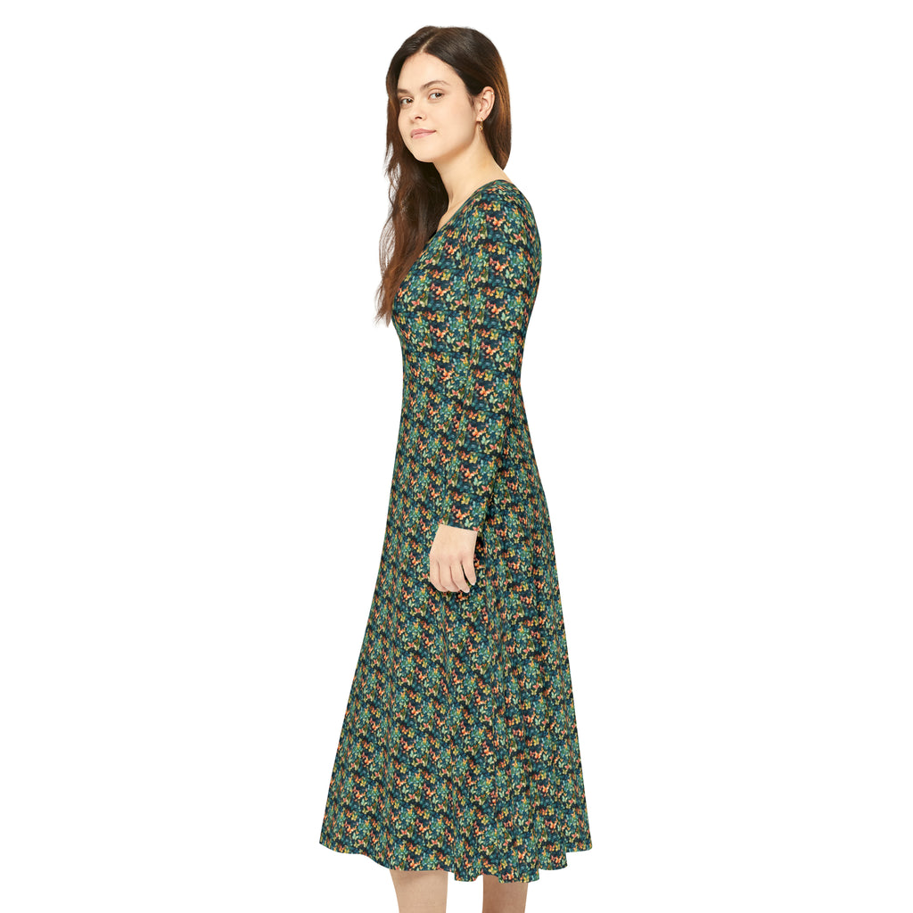 Women's Long Sleeve Dance Dress (AOP)