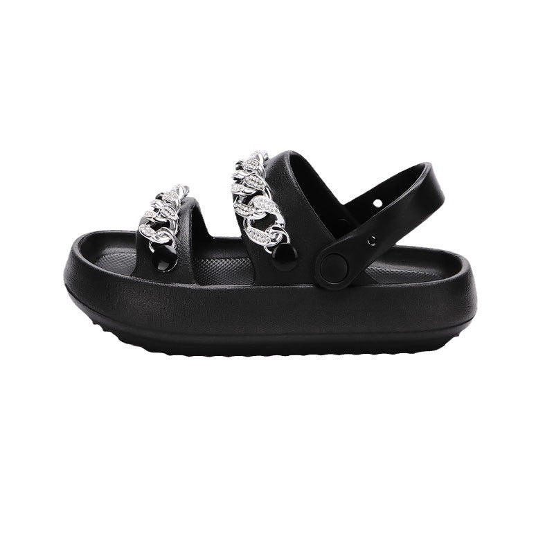Chains Thick-soled Slippers