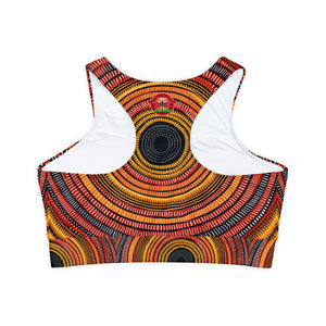 Fully Lined, Padded Sports Bra (AOP)