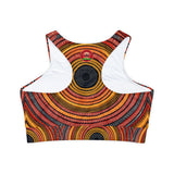 Fully Lined, Padded Sports Bra (AOP)