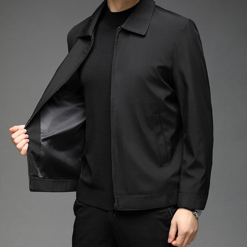 Middle-aged People's Autumn Lapel Slim Fit Business Casual Jacket