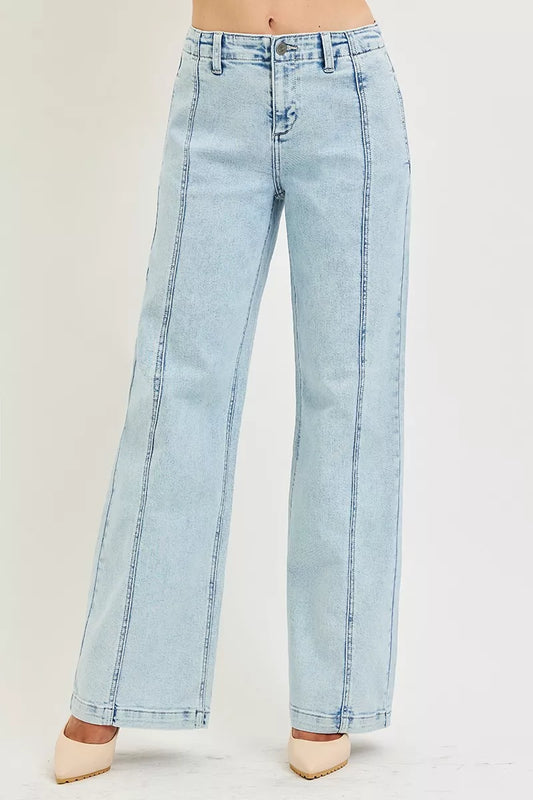Shop RISEN Slouchy Wide Leg Jeans - Women's Fashion | Akatonbo