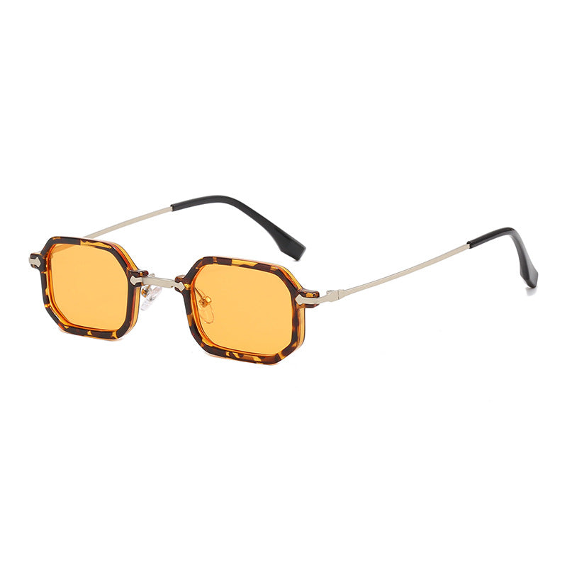 Retro Small Frame Polygon Men's Glasses