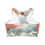 Fully Lined, Padded Sports Bra (AOP)