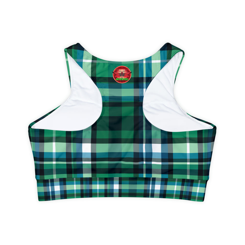 Fully Lined, Padded Sports Bra (AOP)