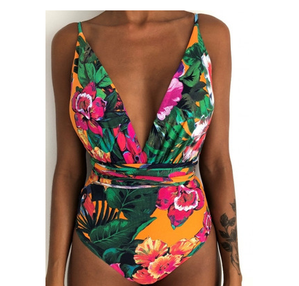 Akatonbo Classic One Piece Swimsuit Backless Monokini Swimwear Women