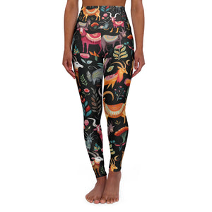 High Waisted Yoga Leggings (AOP)