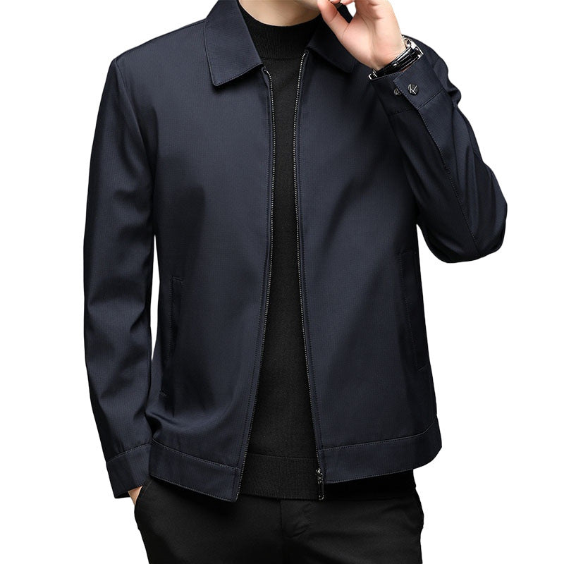 Middle-aged People's Autumn Lapel Slim Fit Business Casual Jacket