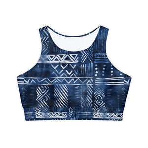 Fully Lined, Padded Sports Bra (AOP)