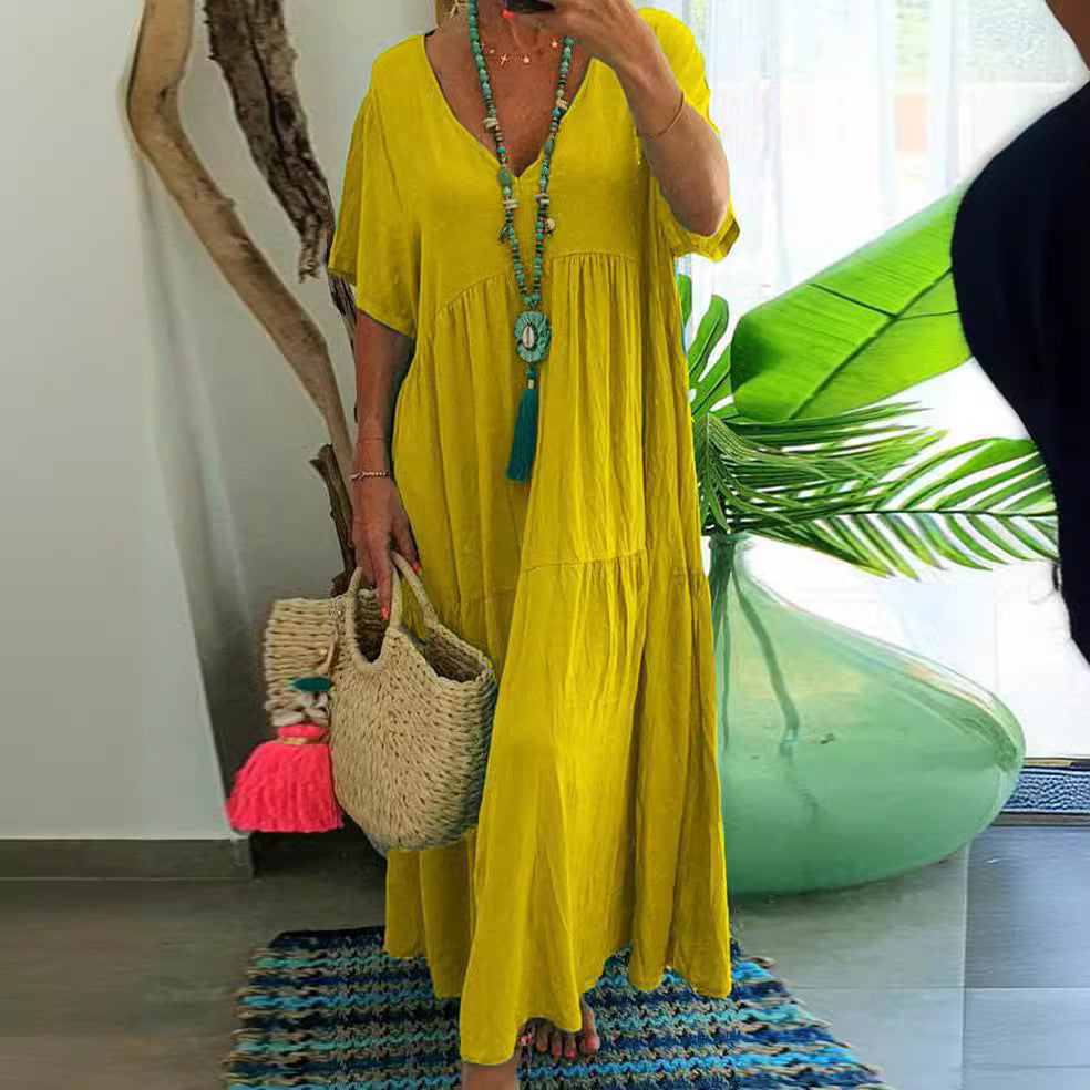 Classic Plus Size Large Swing Dress