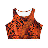 Fully Lined, Padded Sports Bra (AOP)