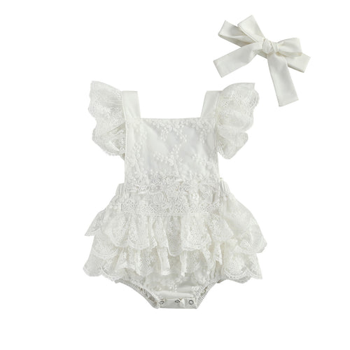 Bodysuit Children Baby Clothes Kids Dress and bow