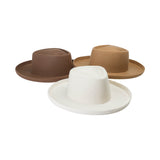 Wool Top Hat Vintage Curling Woolen Women's Felt Cap