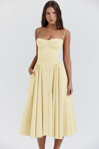 European And American Elegant Palace Style New Low-cut Suspender Large Swing Dress For Women