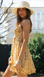 Summer Women's Print Sling Floral Dress
