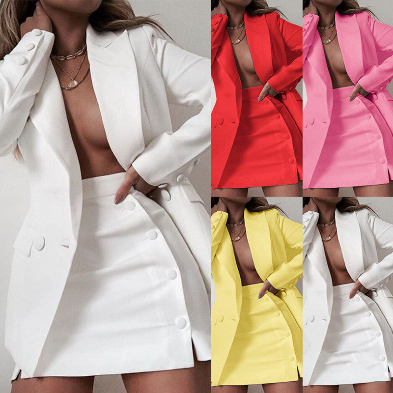 Two-piece Suit  Short Skirt Half Skirt Suit