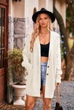 Women's Fashion Solid Color Cardigan Jacket With Pockets