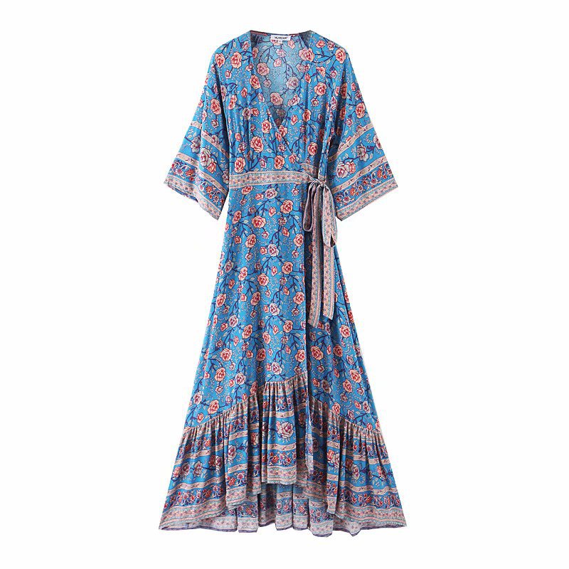 Summer And Autumn New European Style Women's Rayon Water