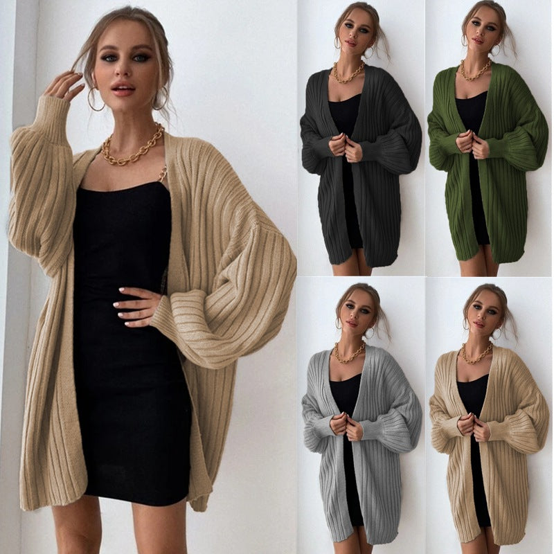 Women's Fashion Cardigan Casual Knitted Sweater
