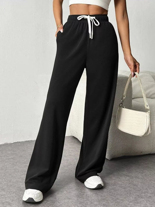 Shop Drawstring Wide Leg Pants - Women's Fashion | Akatonbo