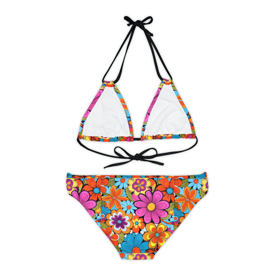Strappy Bikini Set (AOP)