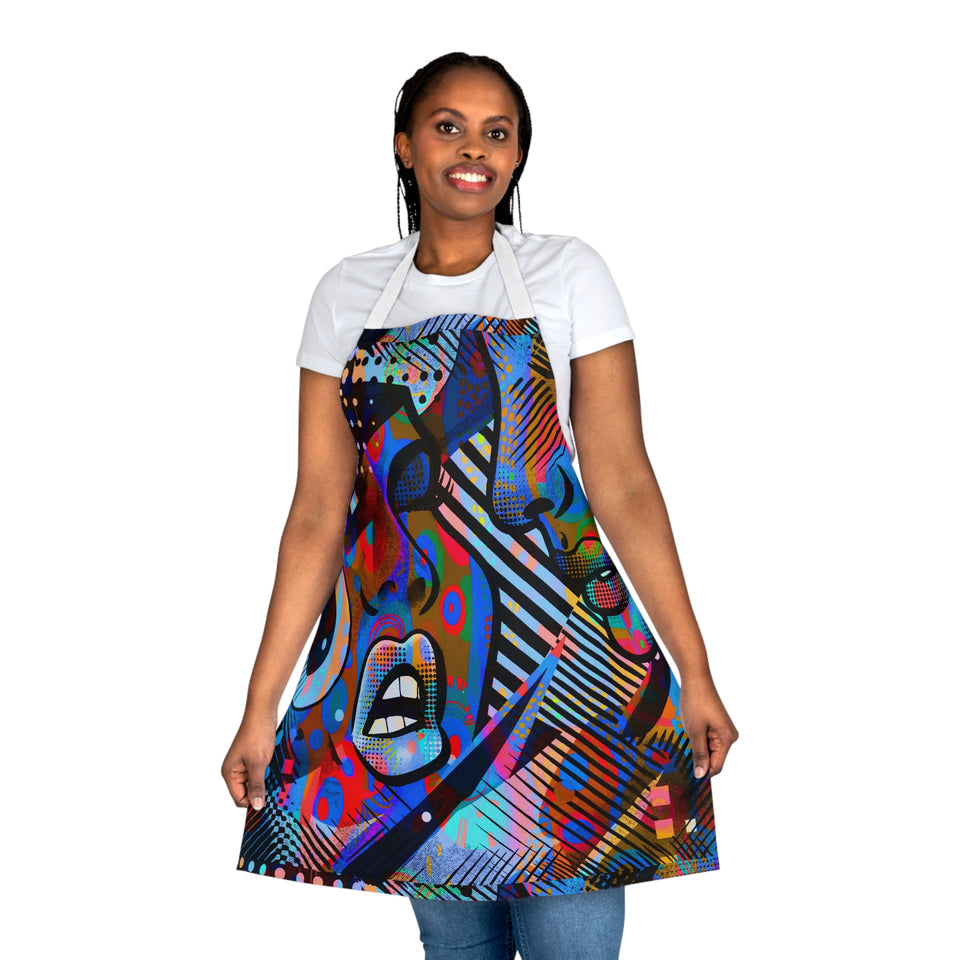 Apron, 5-Color Straps (AOP)