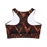 Fully Lined, Padded Sports Bra (AOP)