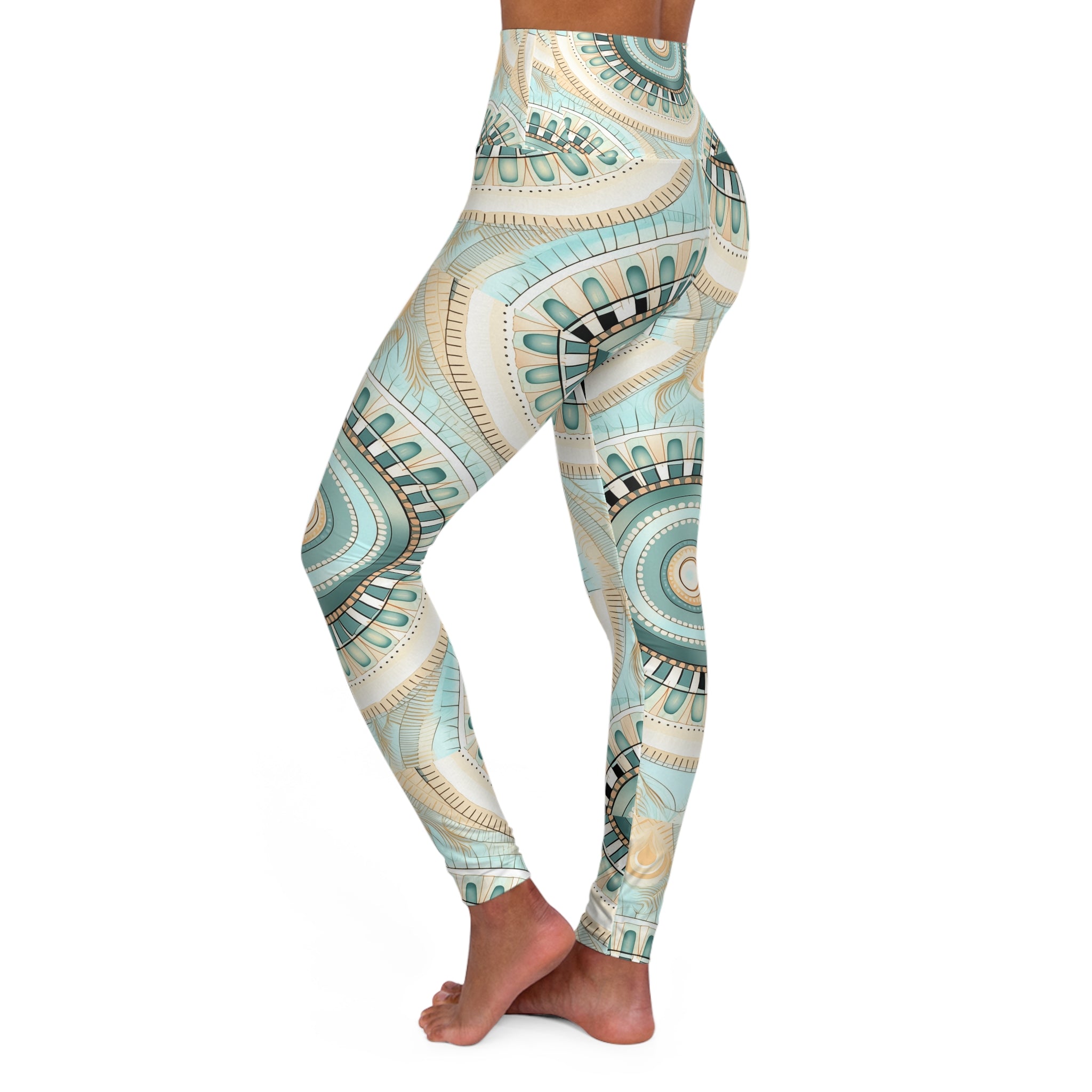 High Waisted Yoga Leggings (AOP)