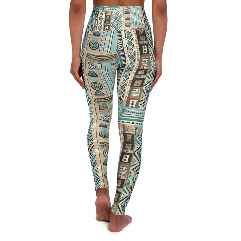 High Waisted Yoga Leggings (AOP)