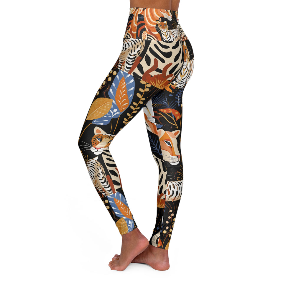 High Waisted Yoga Leggings (AOP)