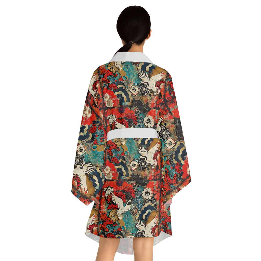 Long Sleeve Kimono Robe (AOP)