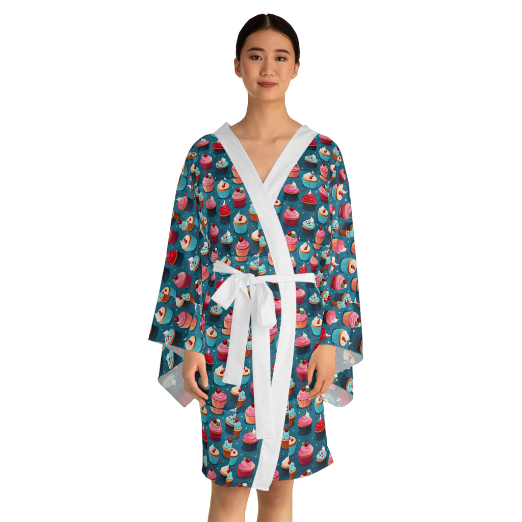 Long Sleeve Kimono Robe (AOP)