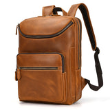 Leather Backpack Vintage Backpack Men's Cowhide