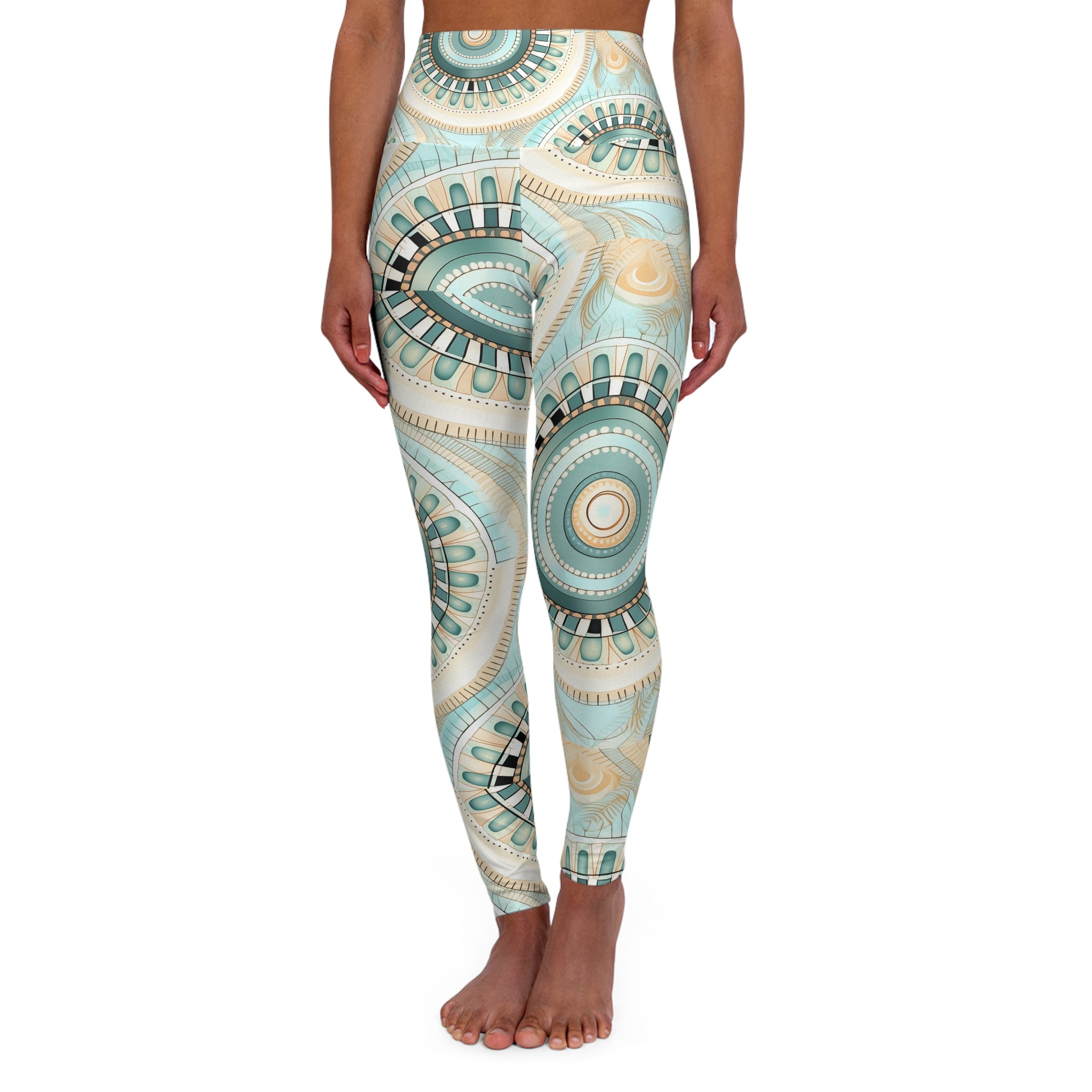 High Waisted Yoga Leggings (AOP)