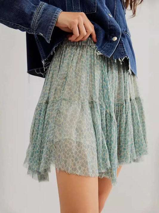 Shop Floral Print Mini Skirt - Women's Fashion | Akatonbo