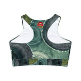 Fully Lined, Padded Sports Bra (AOP)