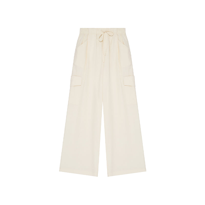 Akatonbo Women'S Lazy Drawstring Loose Straight Casual Pants