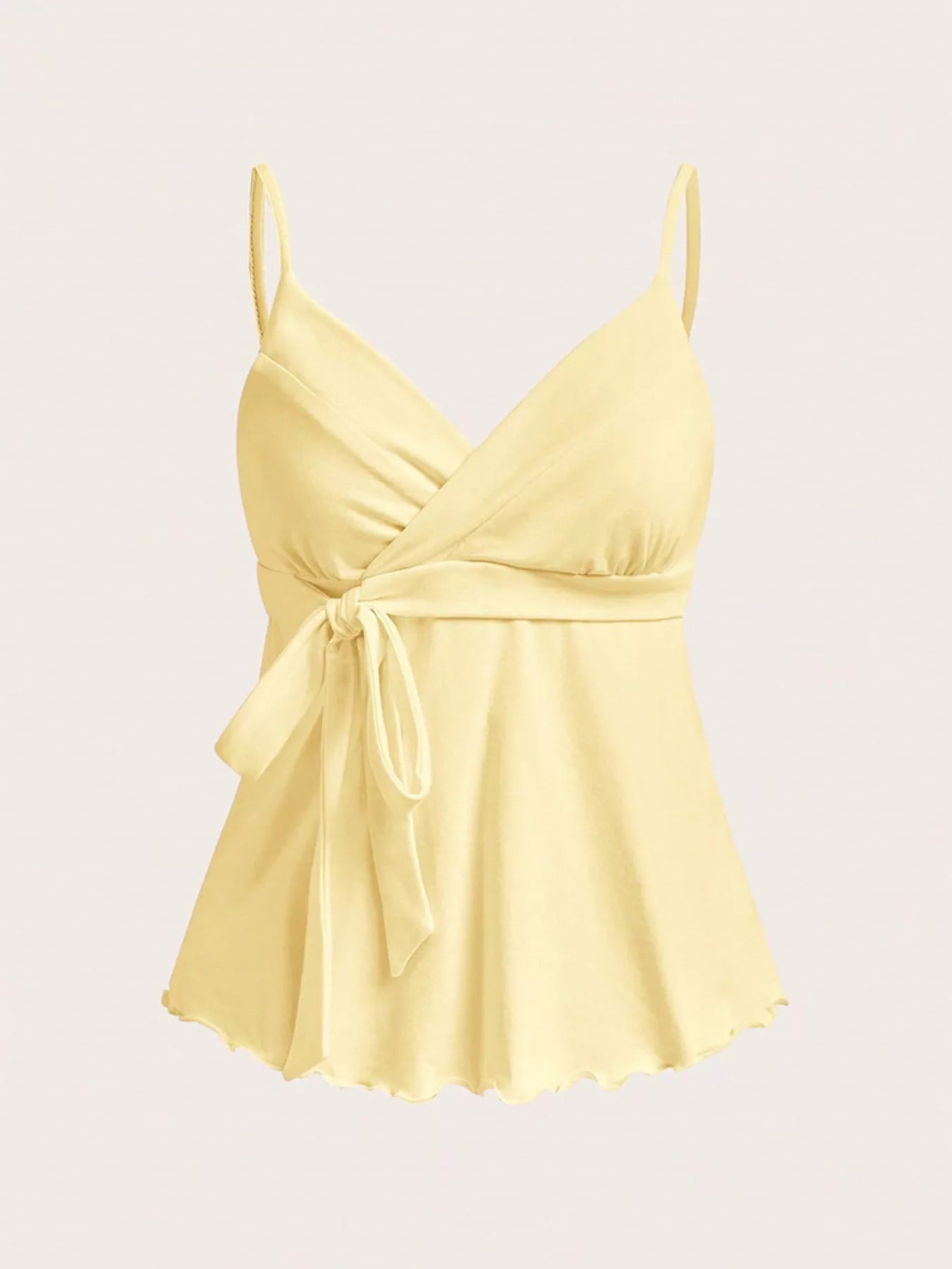 Shop Wrap Tie Surplice Cami - Women's Fashion | Akatonbo