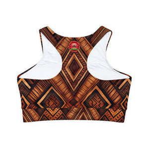 Fully Lined, Padded Sports Bra (AOP)