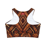 Fully Lined, Padded Sports Bra (AOP)