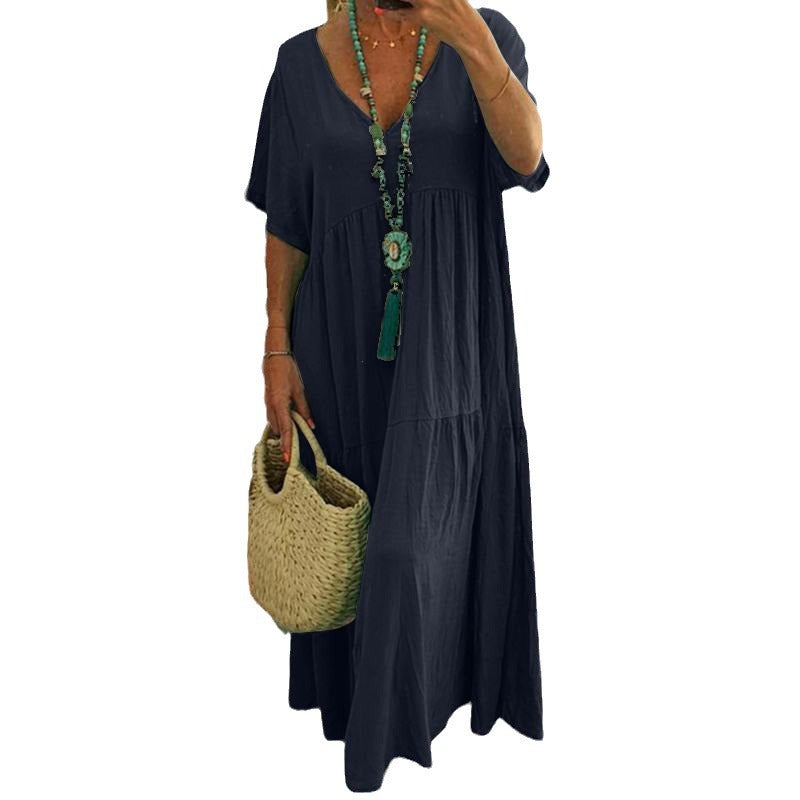 Classic Plus Size Large Swing Dress