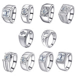 S925 Fashion High-grade Irregular White Zircon Ring