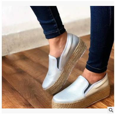 Casual student retro Rome plus size single shoes