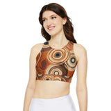 Fully Lined, Padded Sports Bra (AOP)
