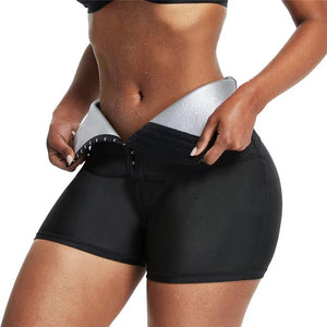 Slimming Shorts Waist Trainer Shapewear Tummy Hot Thermos Sweat Leggings Fitness Workout Sweat Sauna Pants Body Shaper