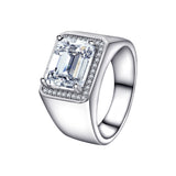 S925 Fashion High-grade Irregular White Zircon Ring